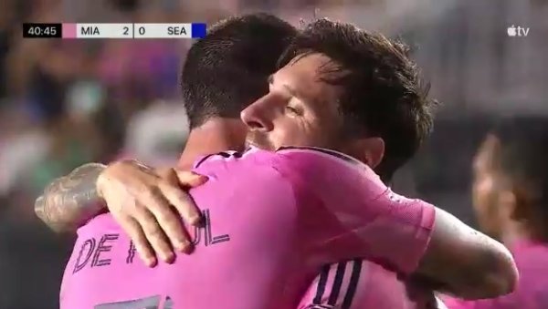 还是“巴西”连线！梅西破门传射建功，迈阿密2-0领先