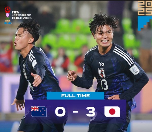 全胜出线！世青赛：日本U20三战全胜，进7球0丢球晋级下一轮