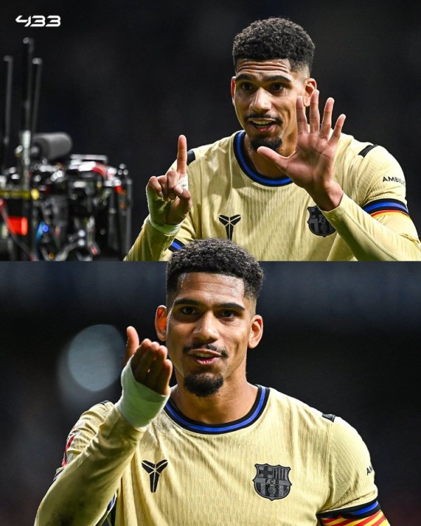 好兄弟！阿劳霍进球之后比6号手势致意受伤的加维