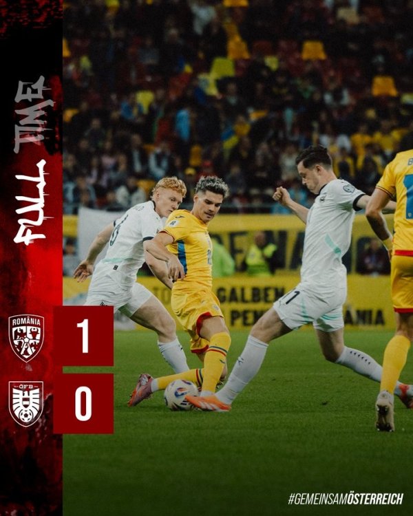 补时绝杀！世预赛罗马尼亚主场1-0击败奥地利