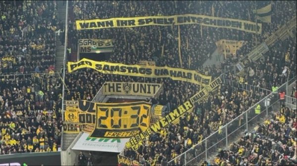 sport1：多特球迷抗议赛程安排，致该队和奥格斯堡的比赛多