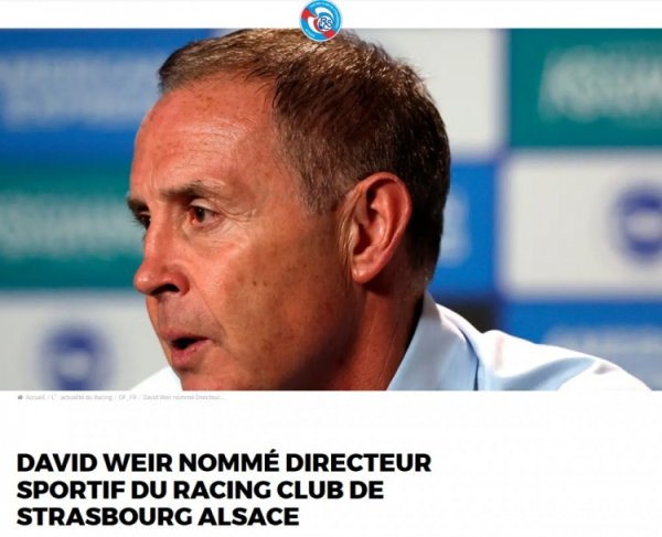 约等于去切尔西😂官方：前布莱顿总监大卫-威尔加入斯特拉斯堡